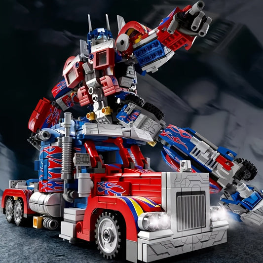 2-in-1 Transforming Robot Car Building Block Set for Teens | Creative STEM Toy (14+)