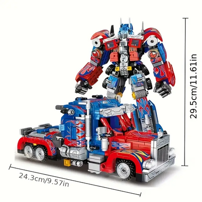 2-in-1 Transforming Robot Car Building Block Set for Teens | Creative STEM Toy (14+)