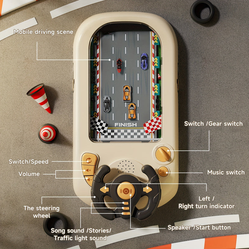 Racing Steering Wheel Toy for Kids – Interactive Driving Play