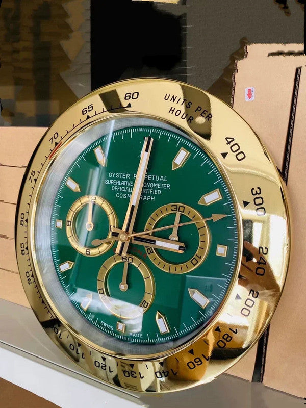 Watch-Style Wall Clock – 14" Silent Luxury Edition