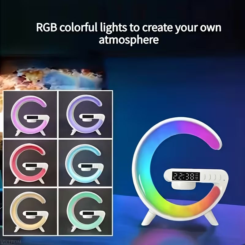 Wireless Bluetooth Speaker with RGB Light & Smart Alarm Clock