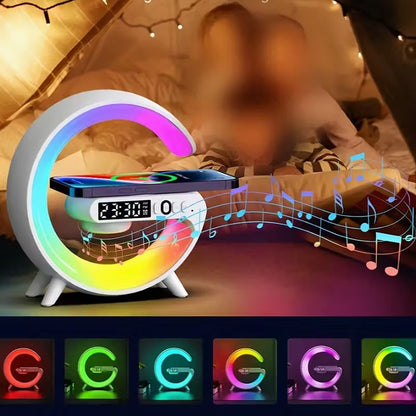 Wireless Bluetooth Speaker with RGB Light & Smart Alarm Clock