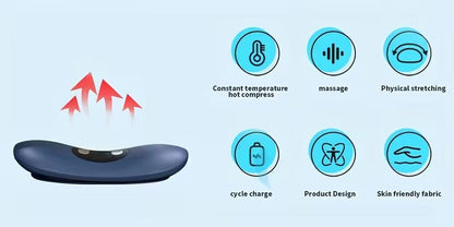 Electric Lumbar Massager with Heat & Vibration
