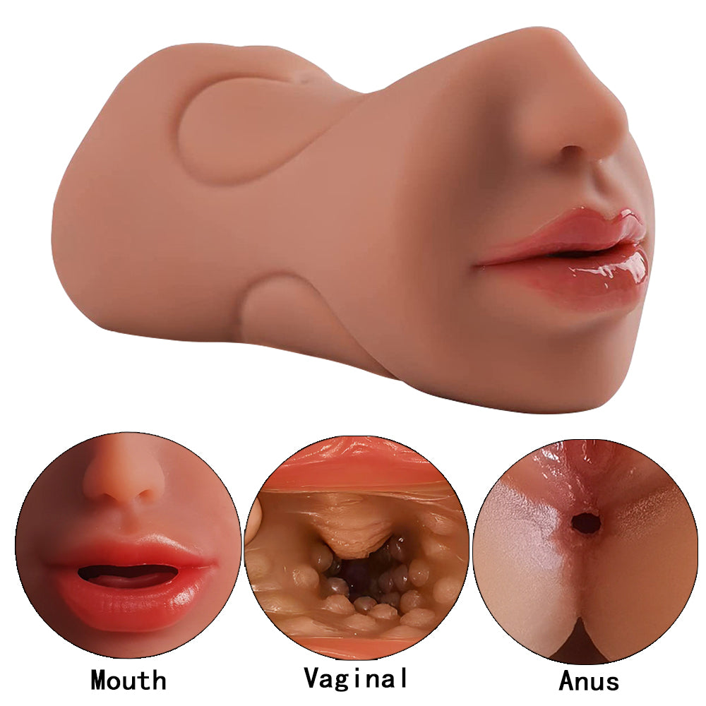 3 in 1 Male Masturbator Adult Sex Toys with Realistic, Men'S Pocket Stroker Toy