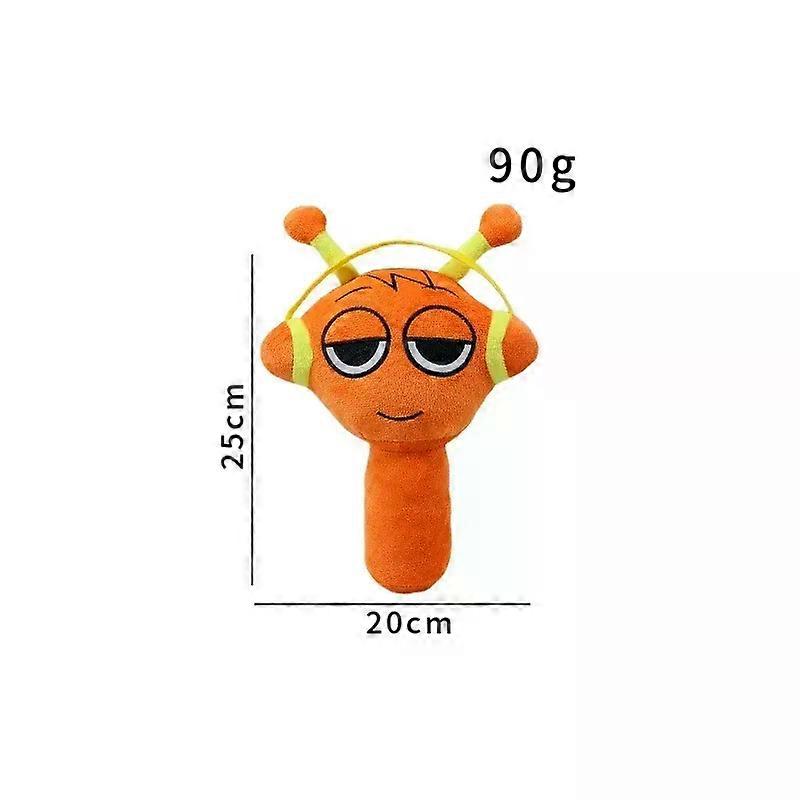 Gaibosi Horror Game Sprunki Plush Toys Oren Raddy Vineria Fun Bot Mr Sun Plush Doll Incredibox Stuffed Pillow Christmas Decorations—max Orange