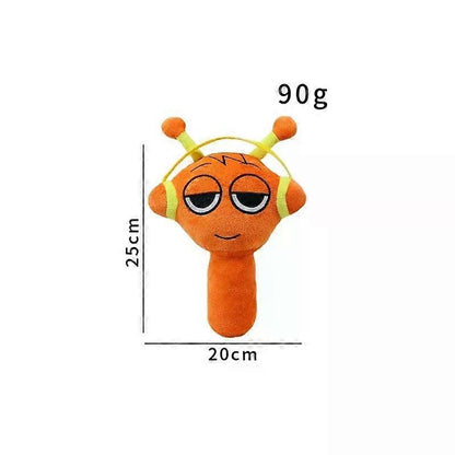 Gaibosi Horror Game Sprunki Plush Toys Oren Raddy Vineria Fun Bot Mr Sun Plush Doll Incredibox Stuffed Pillow Christmas Decorations—max Orange