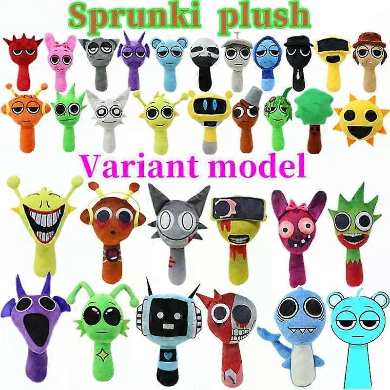 Gaibosi Horror Game Sprunki Plush Toys Oren Raddy Vineria Fun Bot Mr Sun Plush Doll Incredibox Stuffed Pillow Christmas Decorations—max Orange