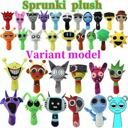 Gaibosi Horror Game Sprunki Plush Toys Oren Raddy Vineria Fun Bot Mr Sun Plush Doll Incredibox Stuffed Pillow Christmas Decorations—max Orange