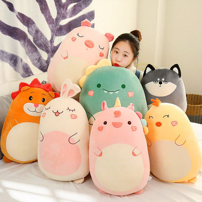 Squishmallow Plush Pillow 80cm Animal Dinosaur 60cm Unicorn Kawaii Doll