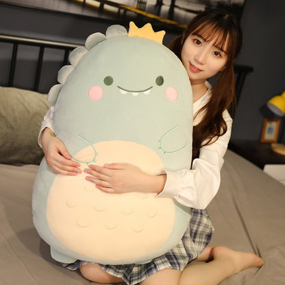 Squishmallow Kawaii Plush Pillow Doll 80cm Dinosaur Unicorn Rabbit Soft Stuffed Animal