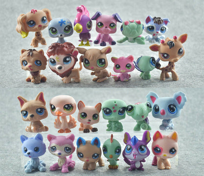 Littlest Pet Shop LPS Toy Animals 24 pcs Dogs Cats Monkeys Bears Lions