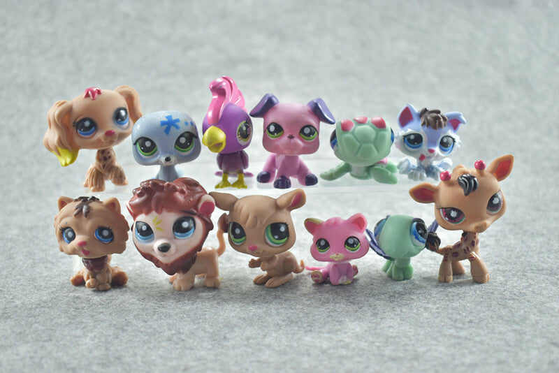 Littlest Pet Shop LPS Toy Animals 24 pcs Dogs Cats Monkeys Bears Lions