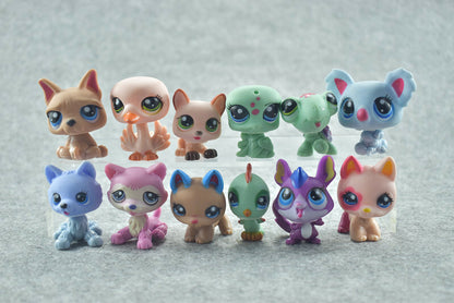 Littlest Pet Shop LPS Toy Animals 24 pcs Dogs Cats Monkeys Bears Lions