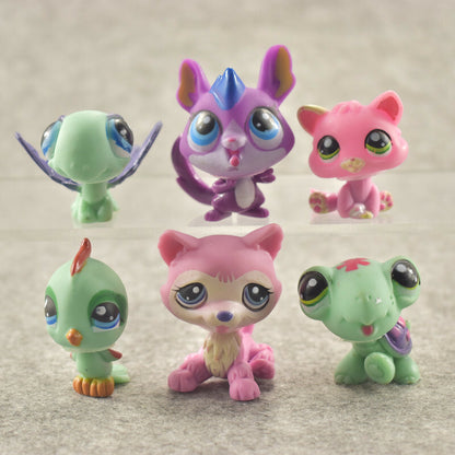 Littlest Pet Shop LPS Toy Animals 24 pcs Dogs Cats Monkeys Bears Lions