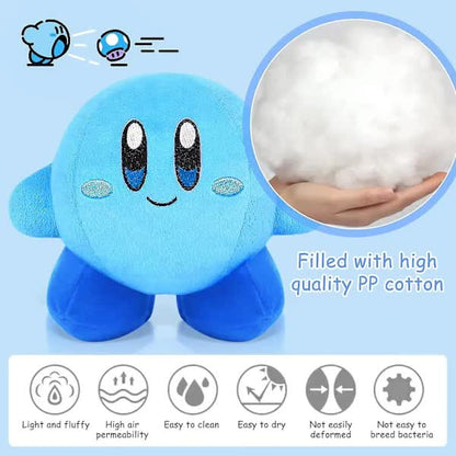 Kirby Plush Toy 14cm Soft Stuffed Doll Compatible with Pokemon for Birthday Gift
