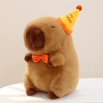 23cm Capybara Plush Simulation Capybara Anime Fluffy Toy Cute Doll Stuffed Animal Soft Doll Plush Christmas Thanksgiving Gift