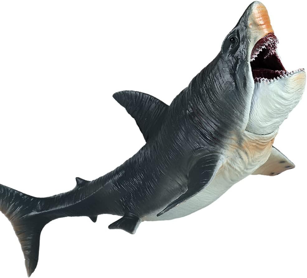 Megalodon Shark Toy Large Realistic Plastic Sea Animal Figure