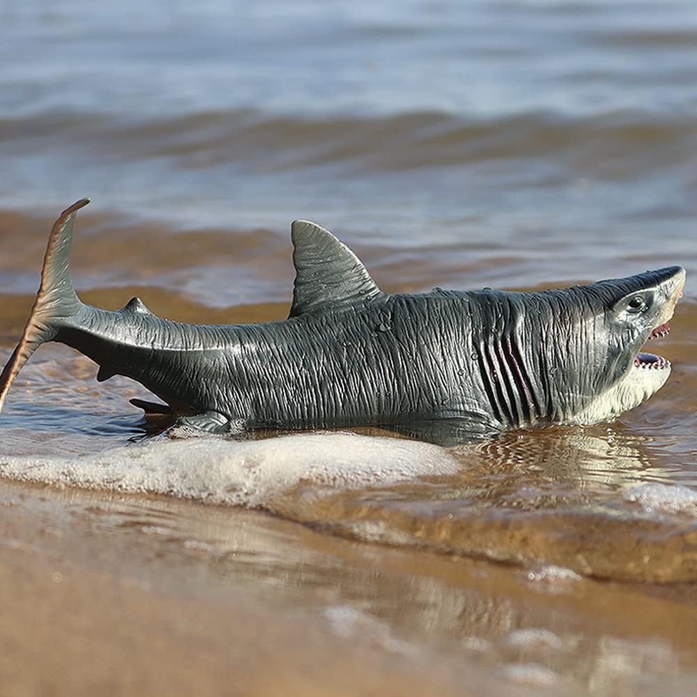 Megalodon Shark Toy Large Realistic Plastic Sea Animal Figure