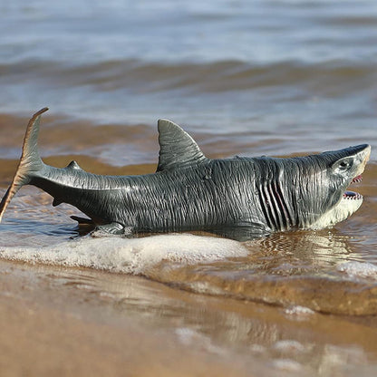 Megalodon Shark Toy Large Realistic Plastic Sea Animal Figure