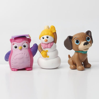Doc McStuffins Toys 12pcs Set Figures with Lambie Hallie Chilly Dolls Compatible with Disney