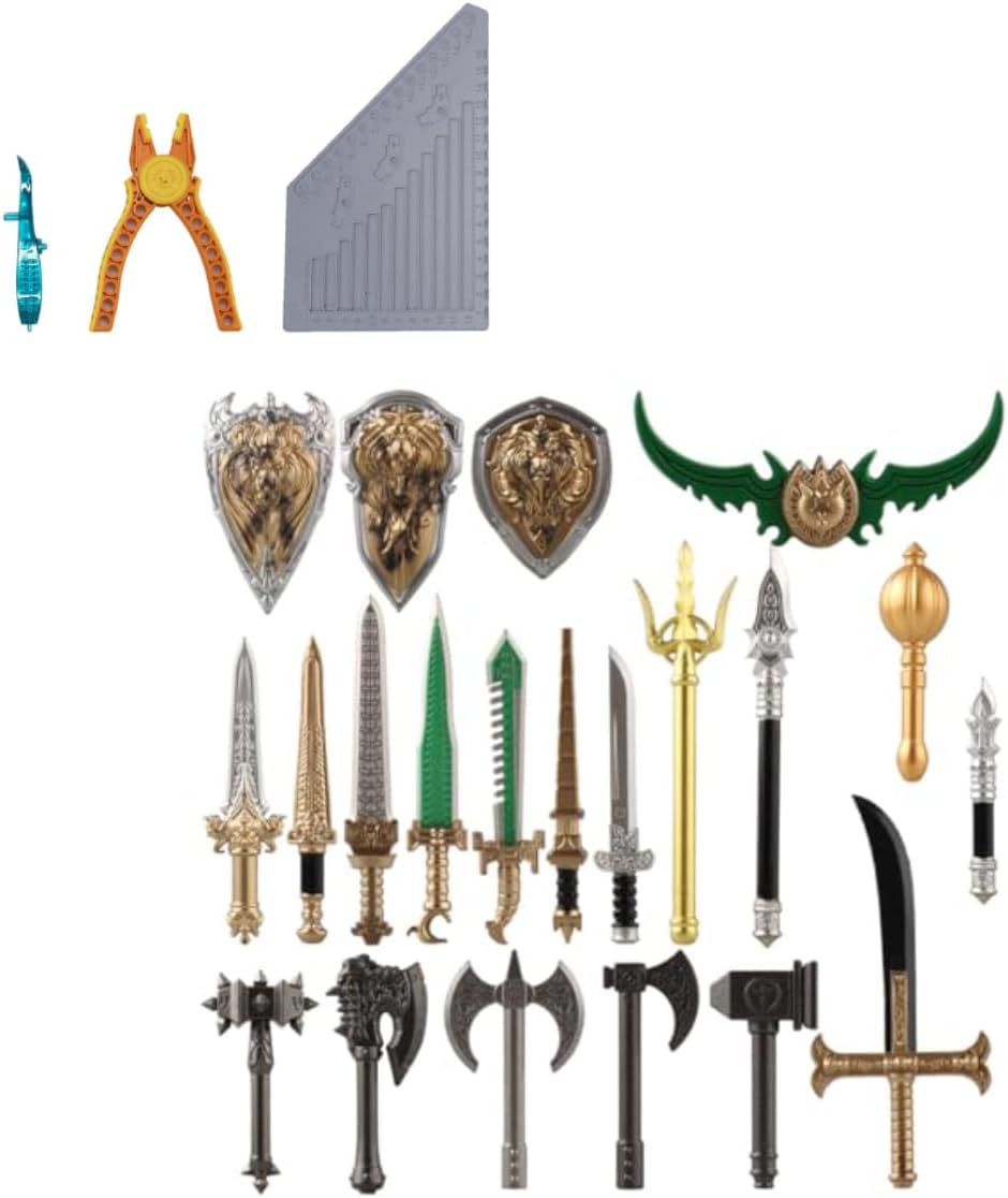 Medieval Weapon Pack – 21PCS Sword & Military Accessories for Building Blocks