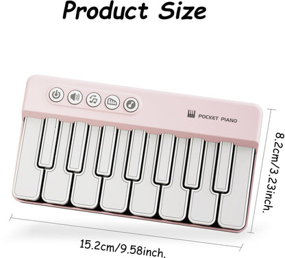 Mini Keyboard Piano - Piano for Kids - Toys for Children - Educational Toys - Portable Pocket Piano - Black