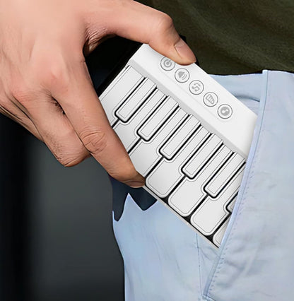 Mini Keyboard Piano - Piano for Kids - Toys for Children - Educational Toys - Portable Pocket Piano - White