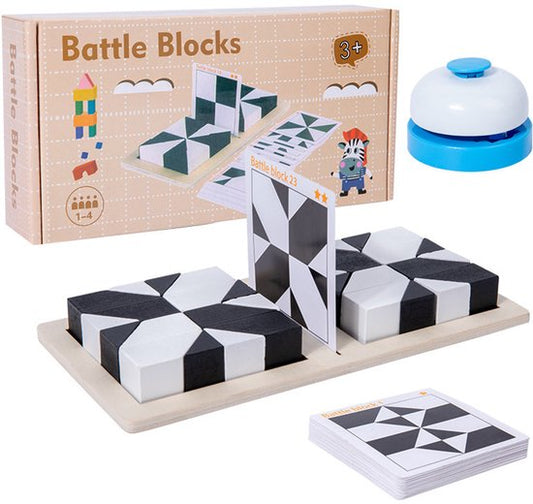 Wooden Educational Puzzle Game – Spatial Thinking & Logic Building Block Challenge (Ages 6+)
