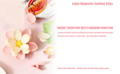 Cherry Blossom Fridge Magnets & Magnetic Clips – Decorative Whiteboard & Food Sealing Clips