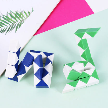 Mini Twist Puzzle Toys Plastic Snake Twist Puzzle Educational Game Toy for Boys Girls Gift