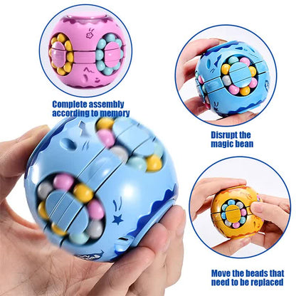 Rotating Prayer Magic Cube Fidget Spinner - Stress Relief Puzzle Toy for Kids & Adults