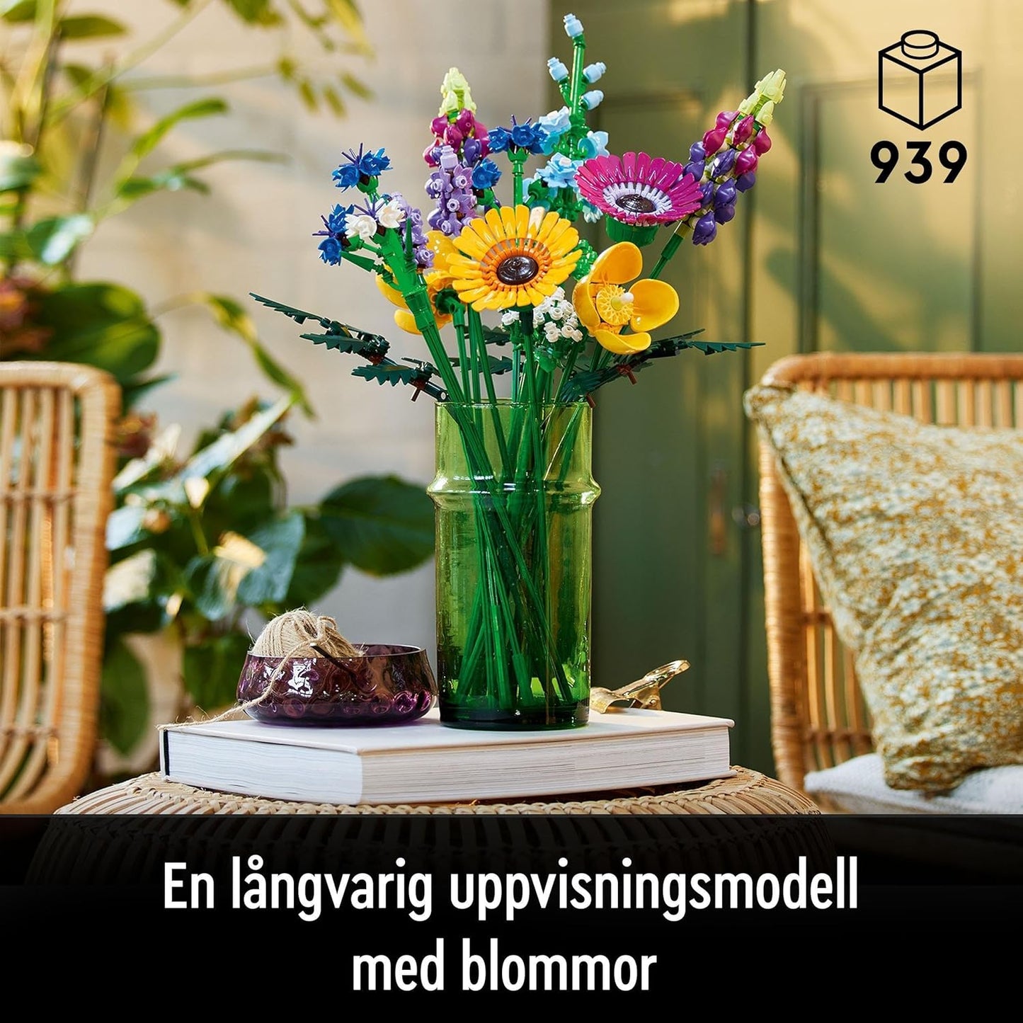 Wildflower Bouquet Building Kit (10313) – Botanical Collection (939 Pieces)