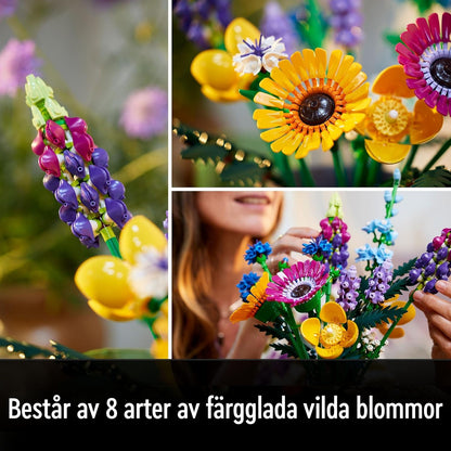 Wildflower Bouquet Building Kit (10313) – Botanical Collection (939 Pieces)