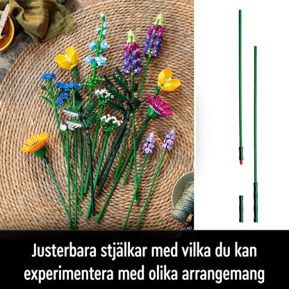 Wildflower Bouquet Building Kit (10313) – Botanical Collection (939 Pieces)
