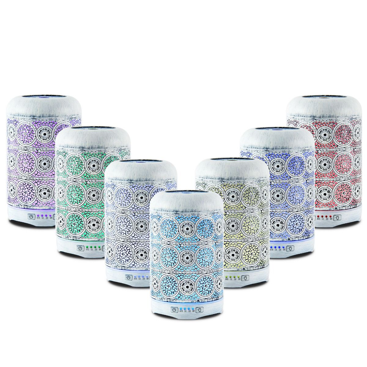 Activiva 260ml Metal Essential Oil and Aroma Diffuser-Vintage White