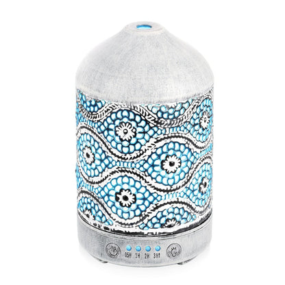 Activiva 100ml Metal Essential Oil and Aroma Diffuser-Vintage White