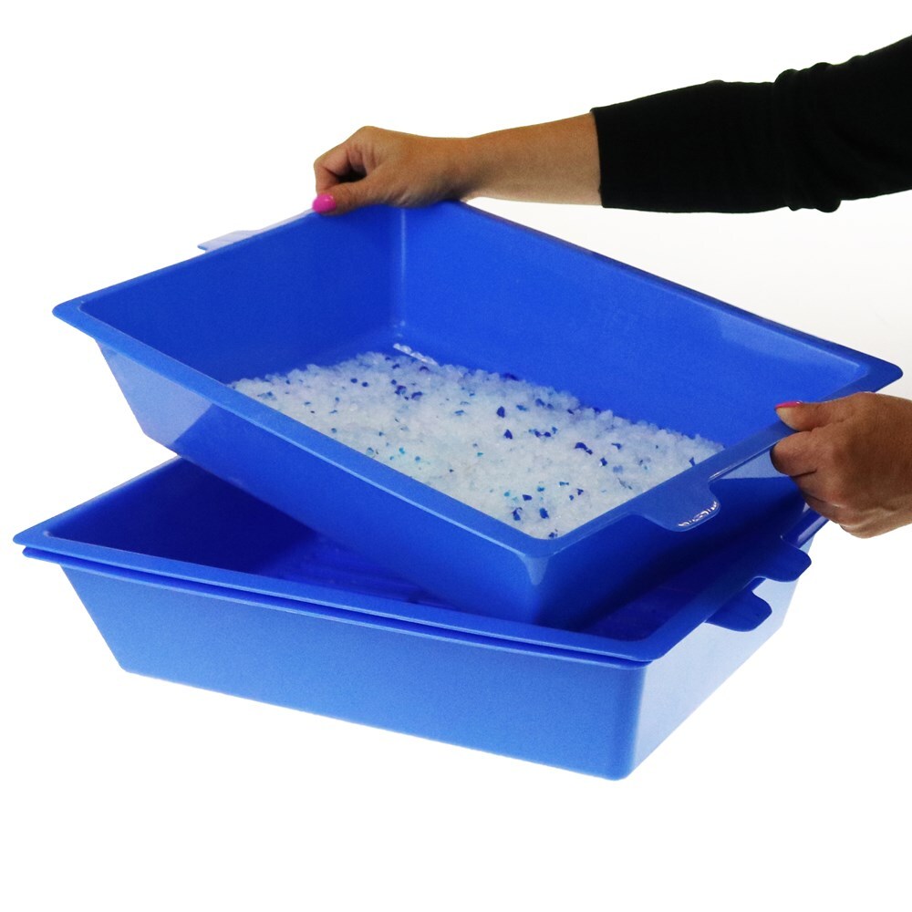 YES4PETS Lift & Sift Self-Cleaning Cat Litter Tray – Slotted Sifting System – No Scoop Required