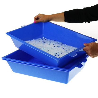 YES4PETS Lift & Sift Self-Cleaning Cat Litter Tray – Slotted Sifting System – No Scoop Required