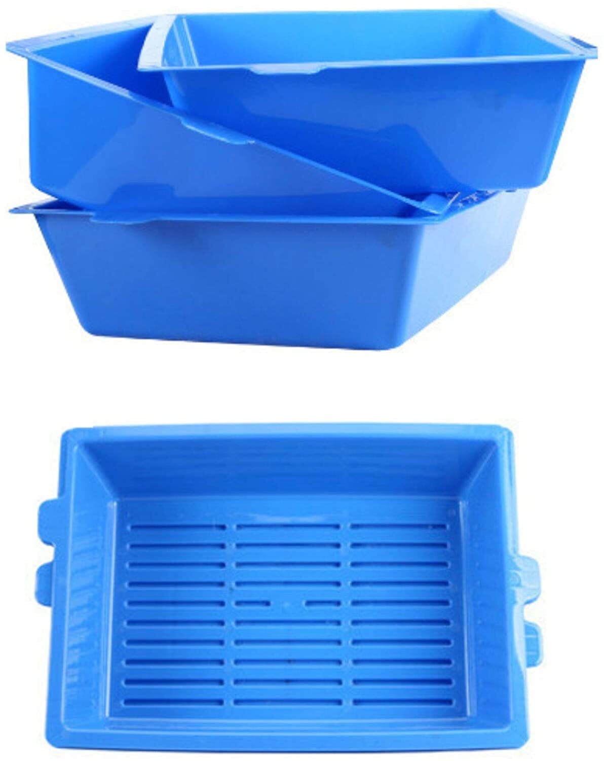 YES4PETS Lift & Sift Self-Cleaning Cat Litter Tray – Slotted Sifting System – No Scoop Required