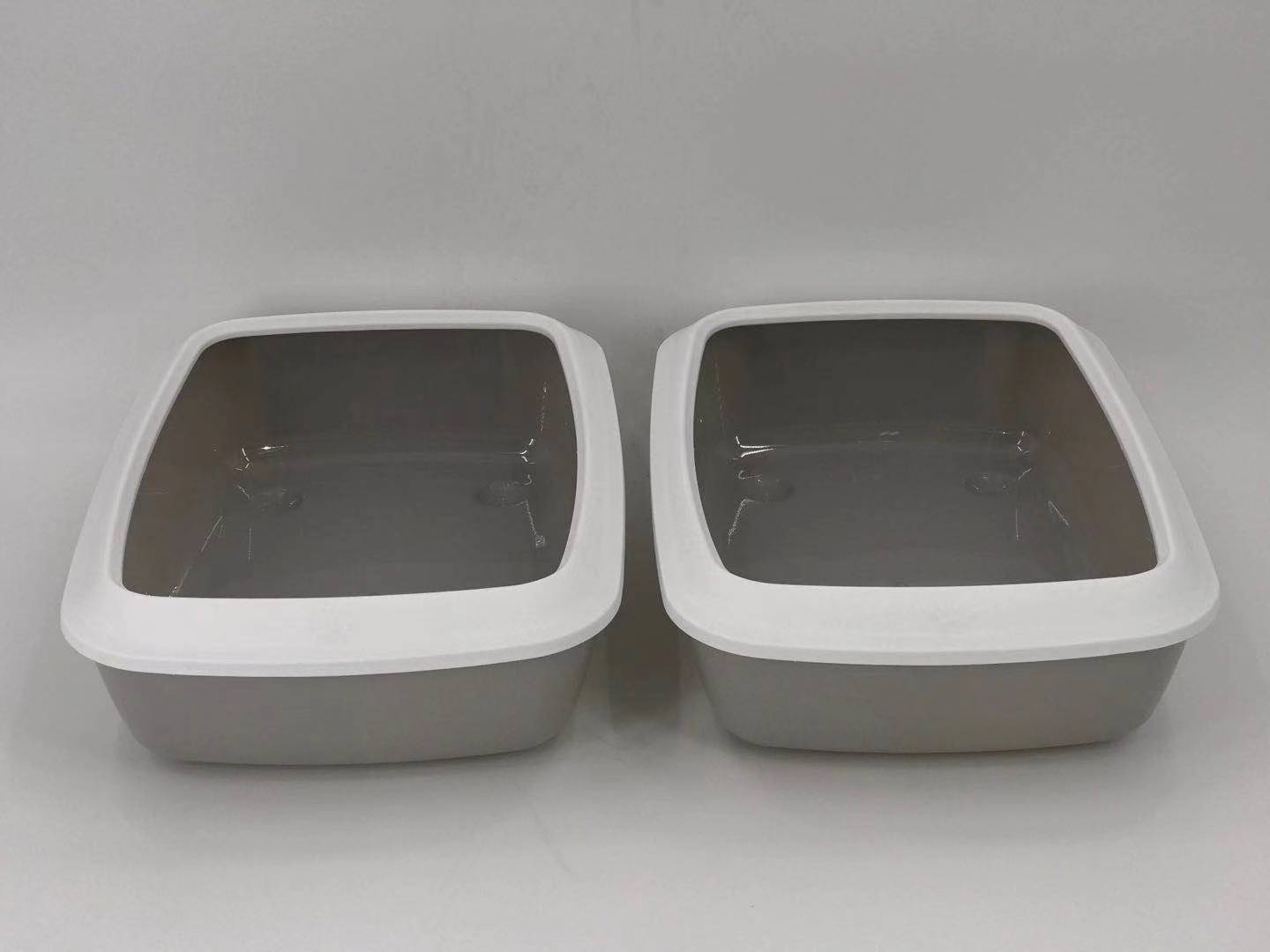 YES4PETS 2X Small Cat Litter Box Tray – Portable Kitten Toilet with High Walls | Easy Clean | 42cm