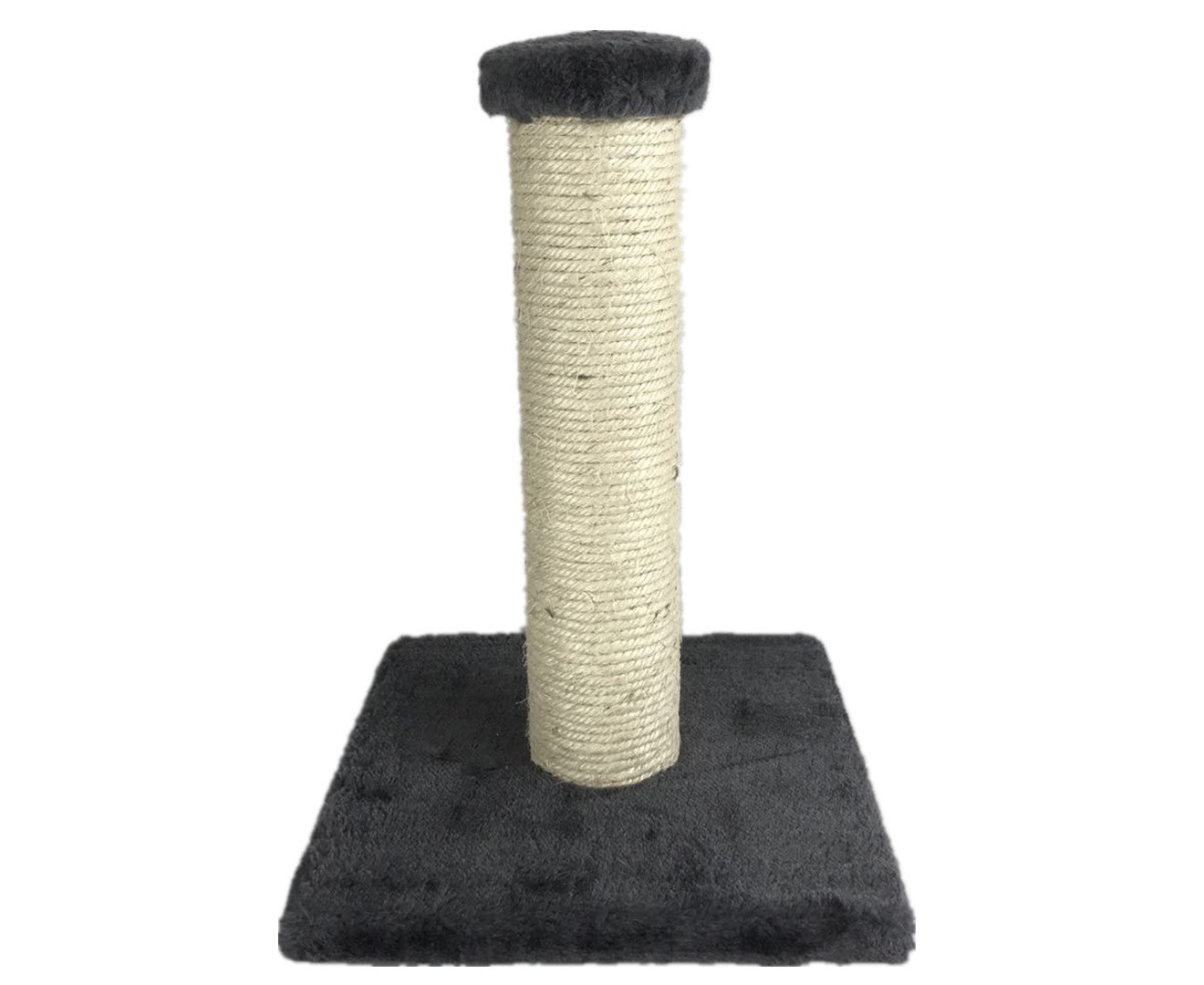 YES4PETS Small Cat Scratching Post – Kitten Tree Gym with Sisal Rope & Plush Base | Grey | 34cm