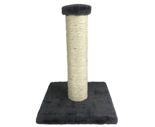 YES4PETS Small Cat Scratching Post – Kitten Tree Gym with Sisal Rope & Plush Base | Grey | 34cm
