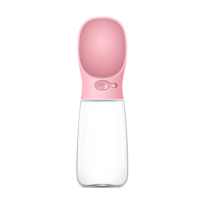 YES4PETS 550ml Portable Pet Travel Water Bottle – Dog & Cat Drinking Feeder – Pink