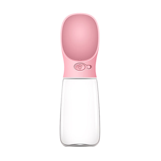 YES4PETS 550ml Portable Pet Travel Water Bottle – Dog & Cat Drinking Feeder – Pink
