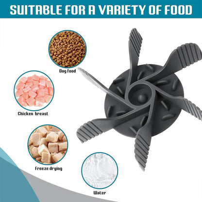 Dog Slow Feeder Bowl Insert – Anti-Slip Silicone Food Bowl for Small & Large Breeds | Promotes Healthy Digestion | Grey