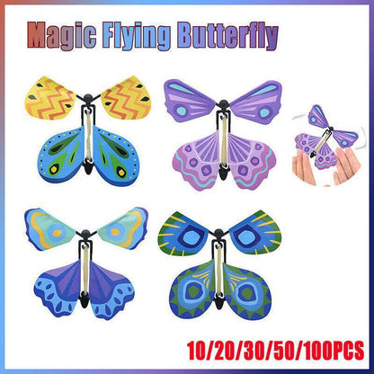 Magic Flying Butterfly Toy Anniversary Greeting Card Birthday Wedding - 10PCS