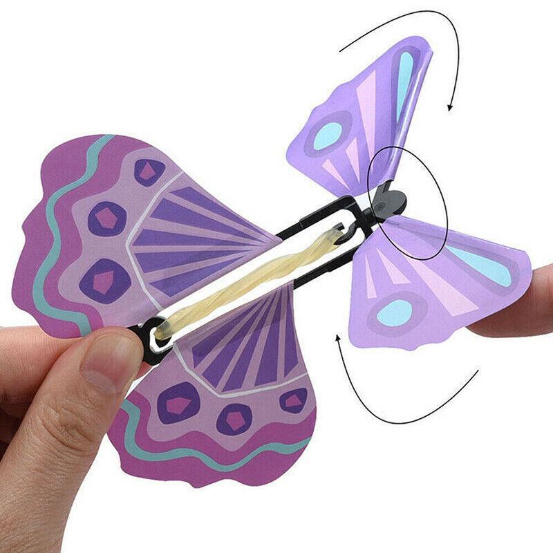 Magic Flying Butterfly Toy Anniversary Greeting Card Birthday Wedding - 10PCS