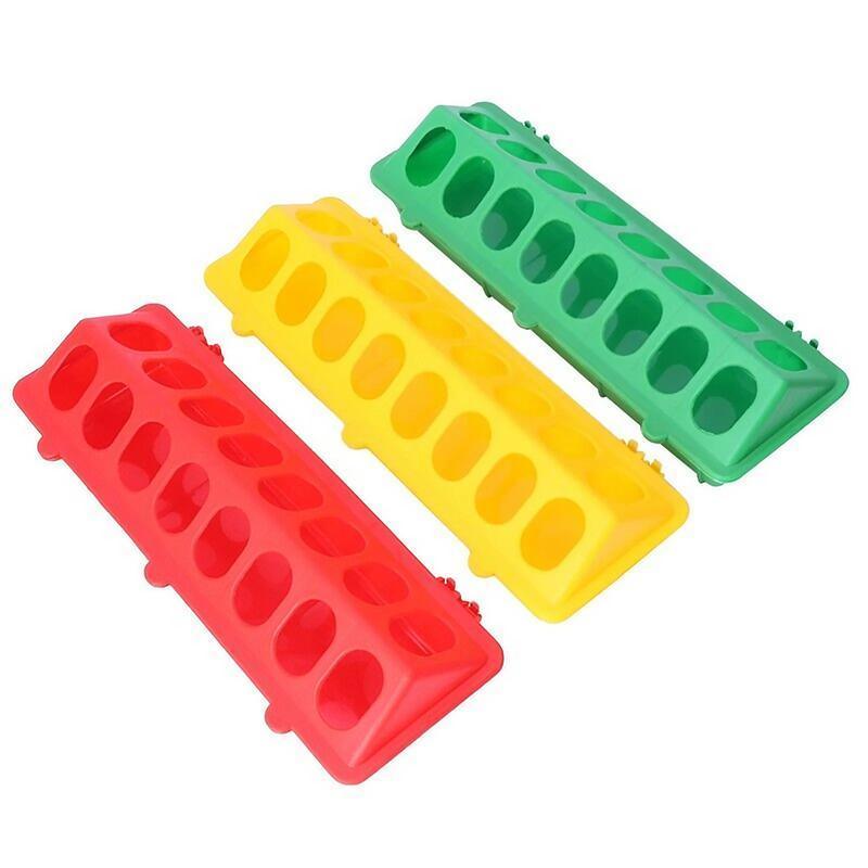 30cm Feeder Storage Trough Quail Drinker Plastic Wild Stable Chick Birds Pigeons  - Red