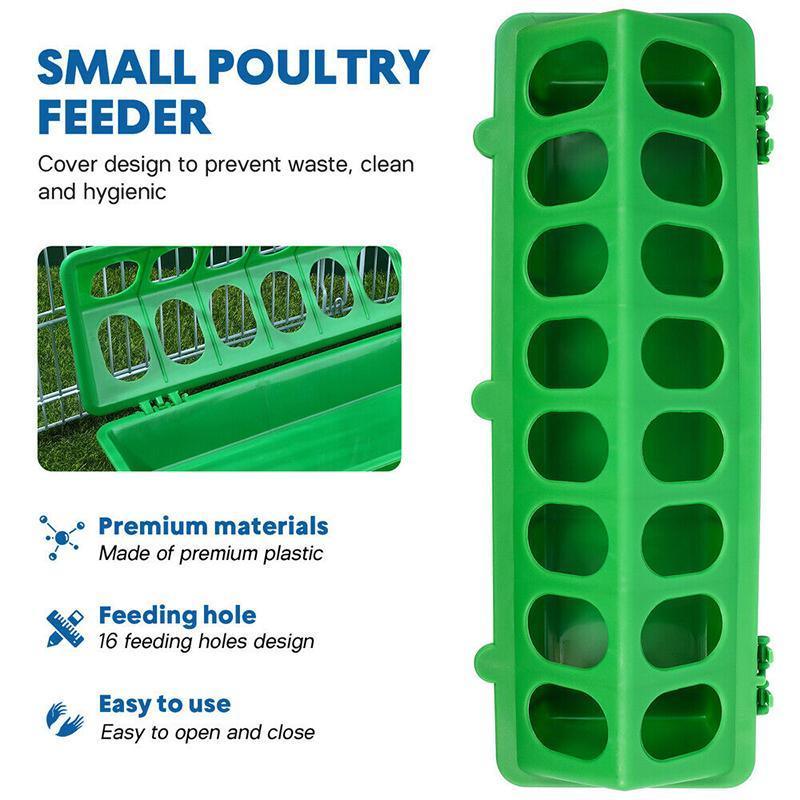 30cm Feeder Storage Trough Quail Drinker Plastic Wild Stable Chick Birds Pigeons  - Red