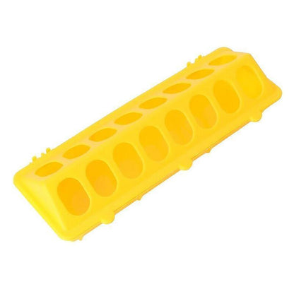 30cm Feeder Storage Trough Quail Drinker Plastic Wild Stable Chick Birds Pigeons  - Red